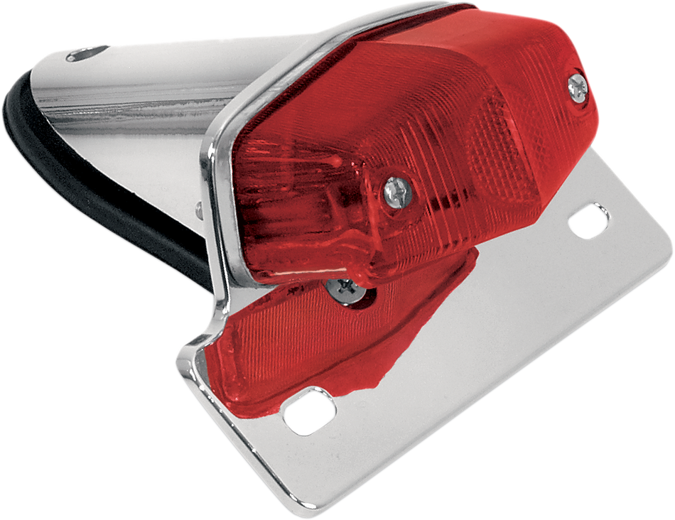 EMGO Taillight - Chrome Bracket - Red Lens 62-21521