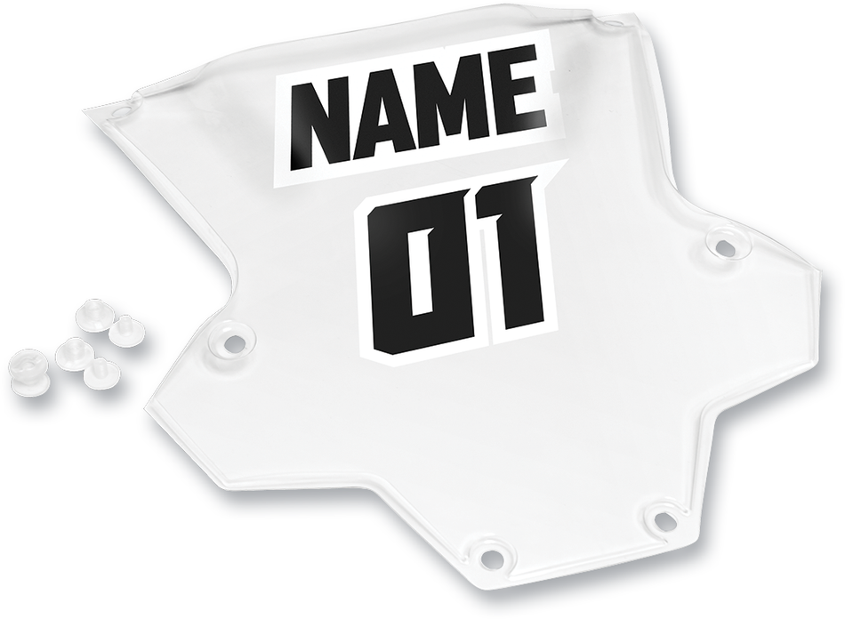THOR Sentinel XP-GP Number Plate - Clear 2701-0680