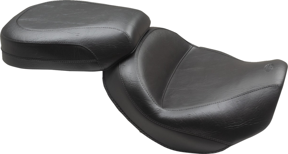 MUSTANG Wide Touring Solo Seat - Black - Plain - without Driver Backrest - C90T '15-'19 85204