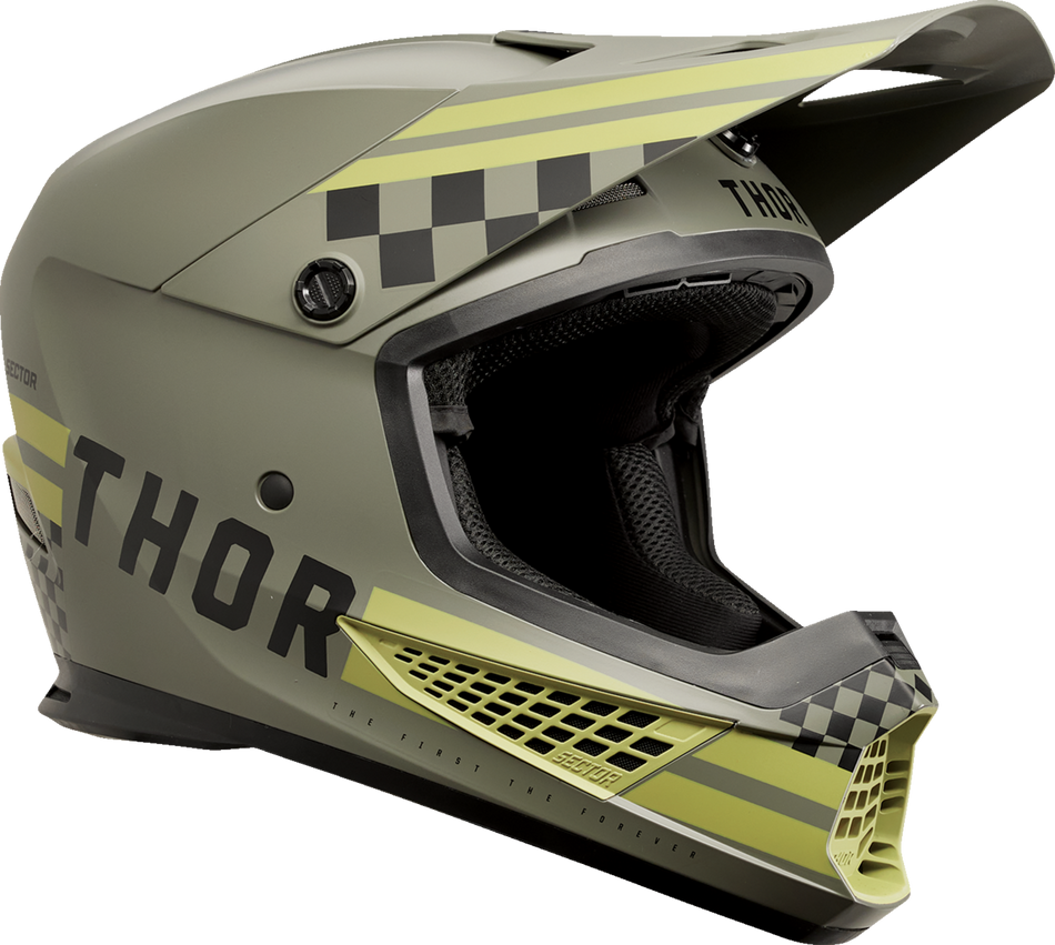 THOR Sector 2 Helmet - Combat - Army/Black - Large 0110-8148