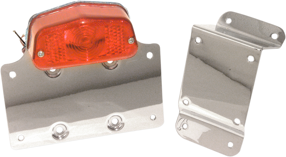 EMGO Taillight License Plate Bracket - Red Lens 62-21550