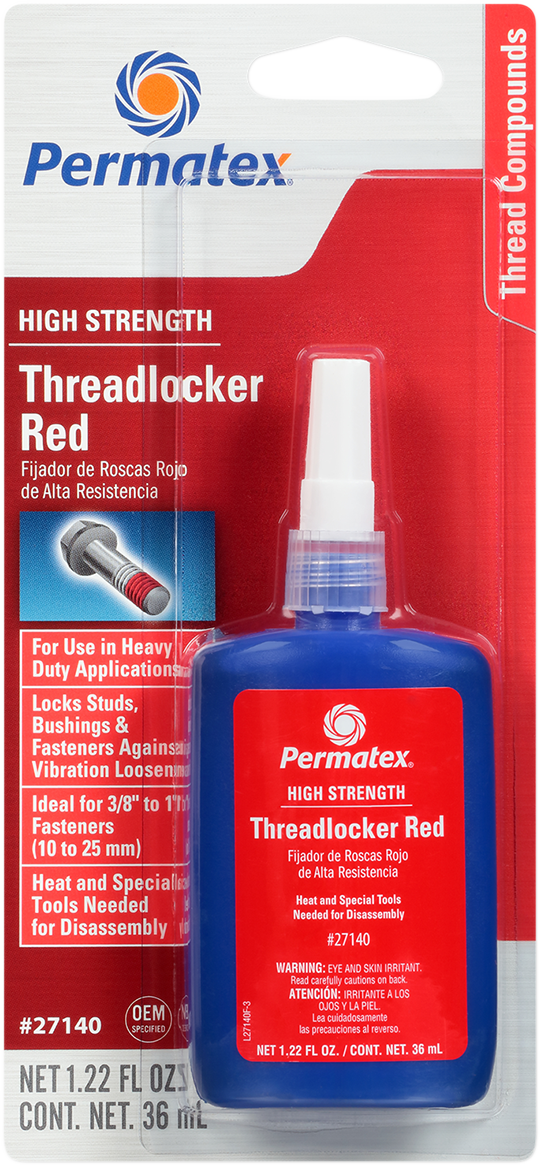 PERMATEX 271 Threadlocker - Red - 1.22 U.S. fl oz. 27140