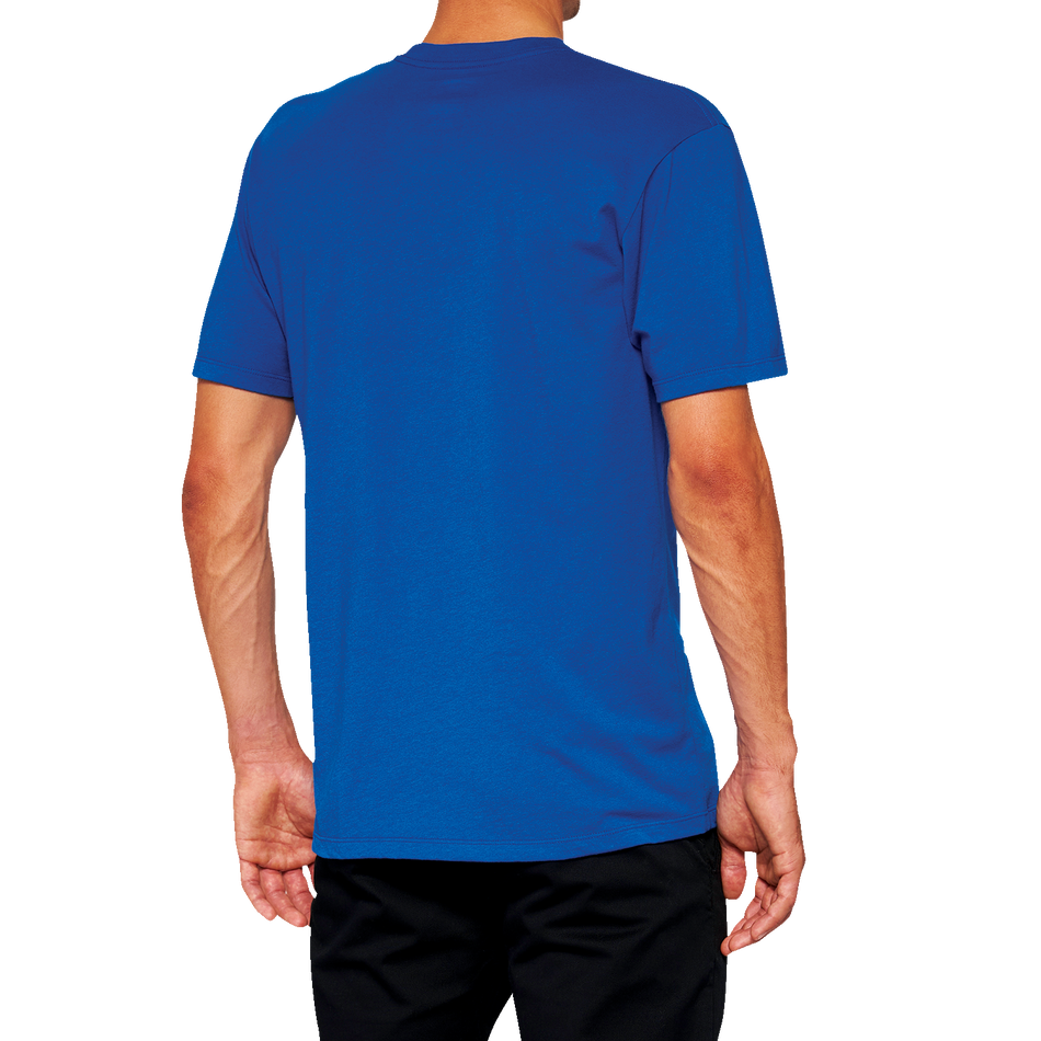 100% Official T-Shirt - Royal Blue - Large 20000-00017