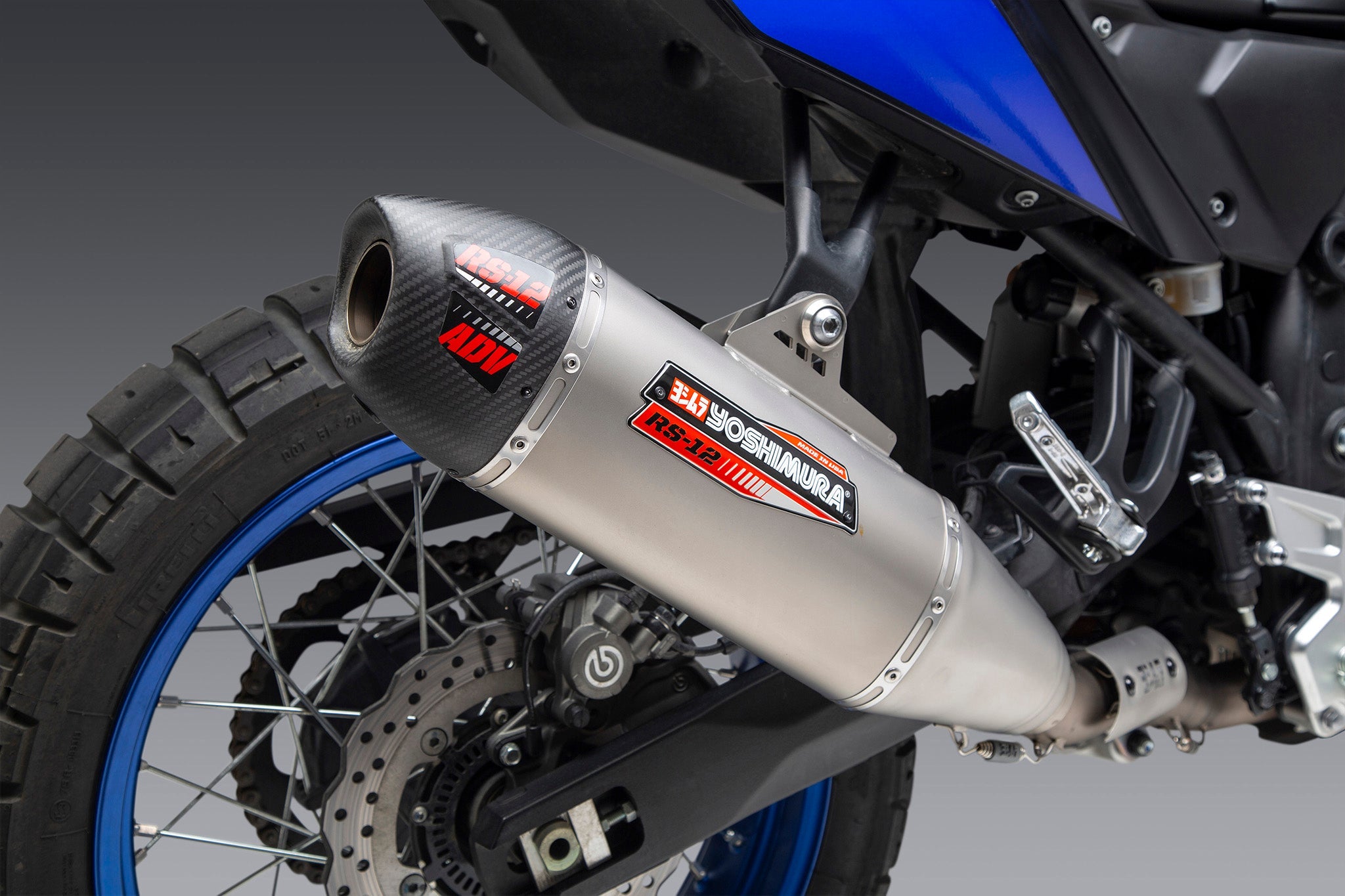 Yoshimura Tenere 700 21-22 Rs-12 Stainless Full Exhaust, Stainless