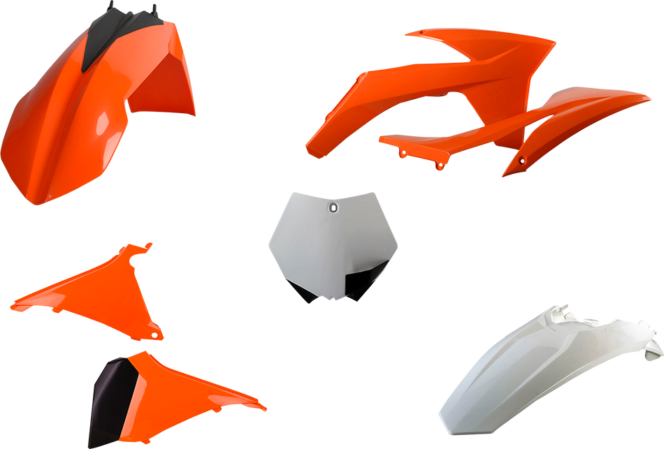 POLISPORT Body Kit - OEM Orange/White - SX/XC 90510
