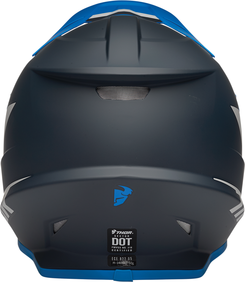 THOR Sector Helmet - Chev - Blue/Light Gray - XS 0110-7328