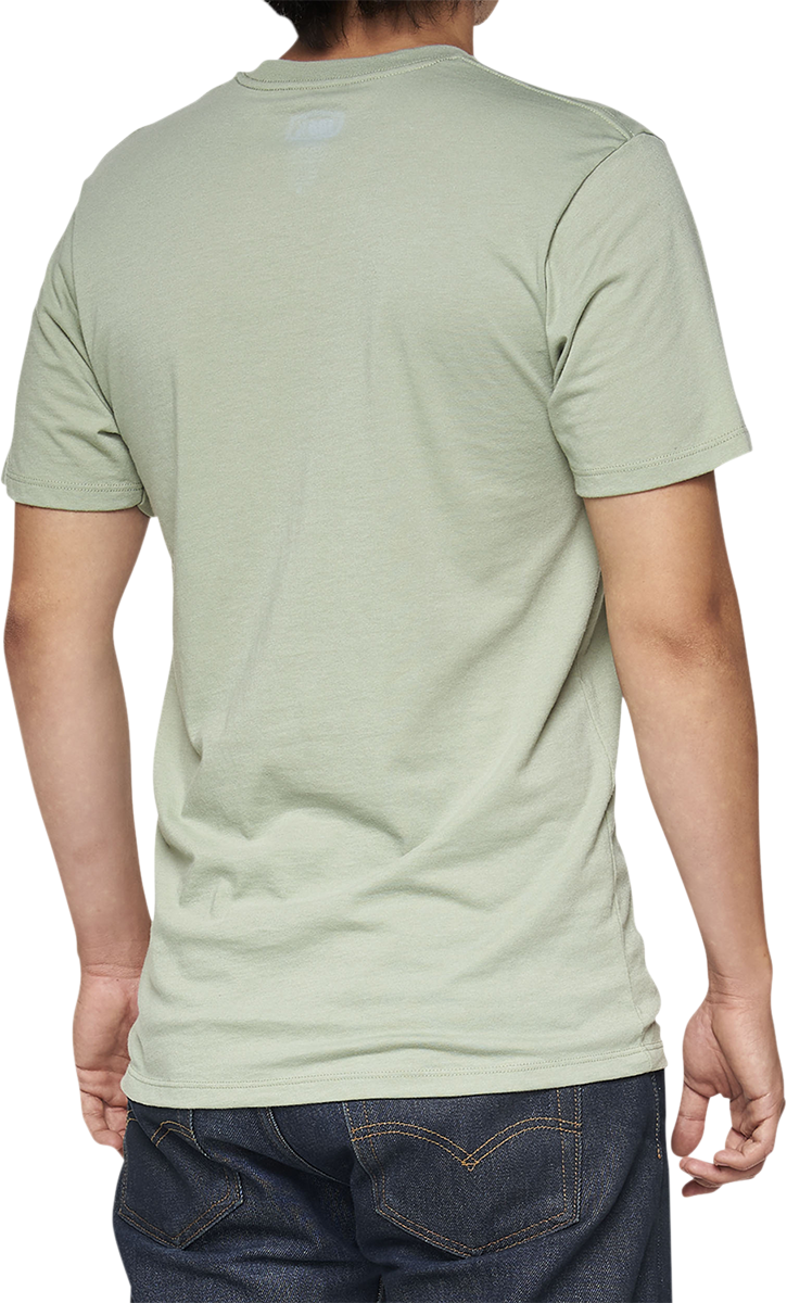 100% Pecten T-Shirt - Slate Green - Small 32144-486-10