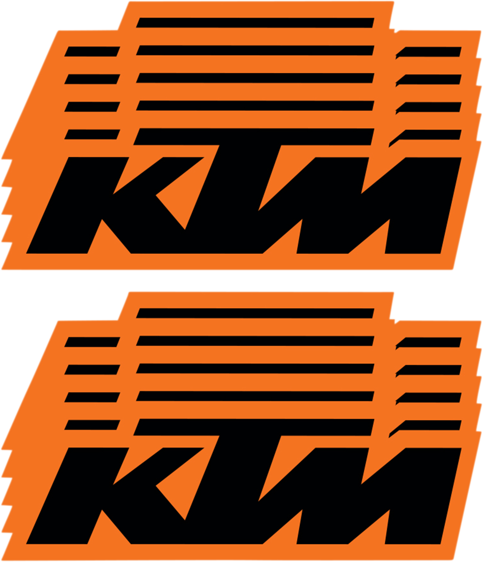 D'COR VISUALS KTM Decal - 6" - 10 Pack 40-30-107