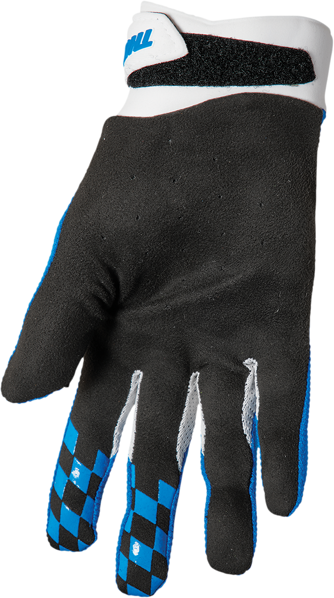 THOR Draft Gloves - Blue/White - Medium 3330-6796