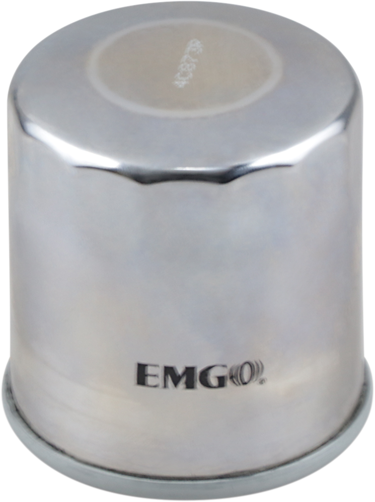 EMGO Micro-Tech Oil Filter - Chrome 10-82222