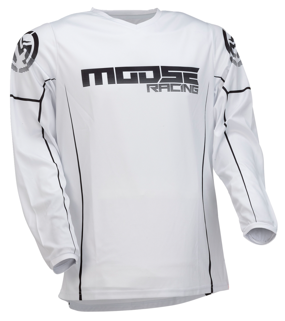 MOOSE RACING Qualifier® Jersey - Black/White - Large 2910-7190