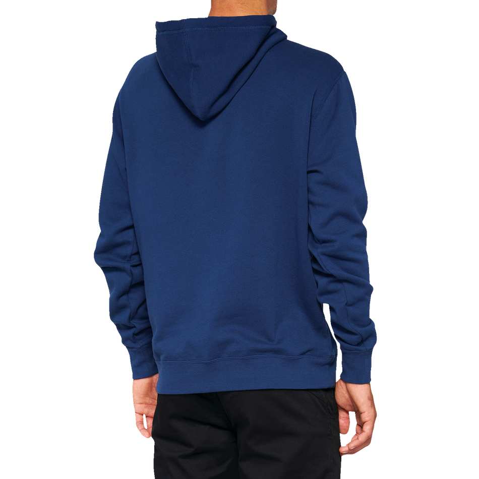 100% Icon Pullover Hoodie - Navy - XL 20029-00028
