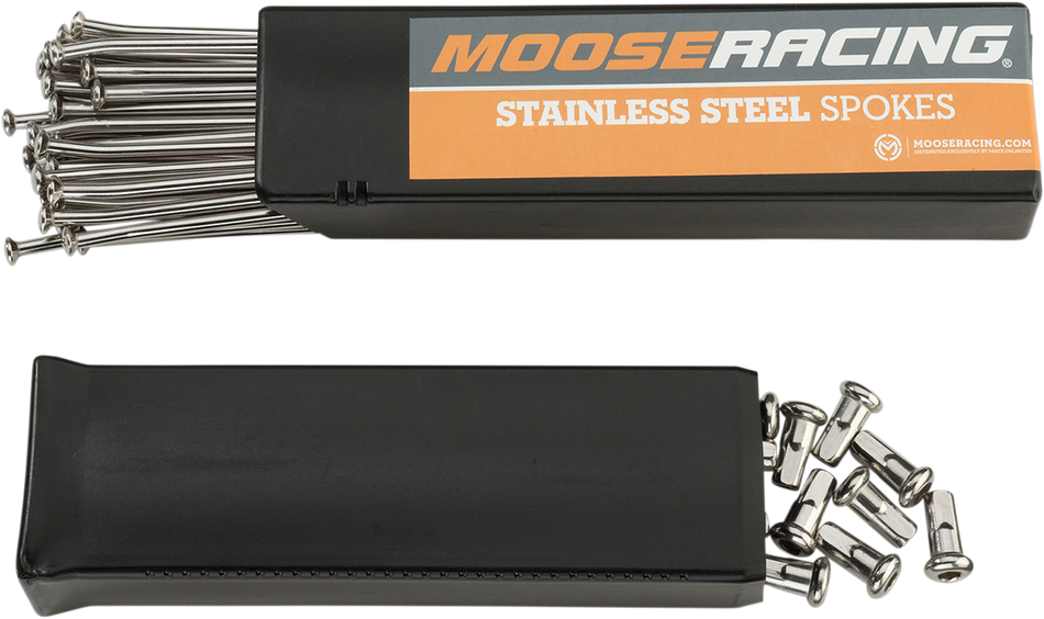 MOOSE RACING Spoke Set - Stainless Steel - Rear - 19" 1-22-209-S