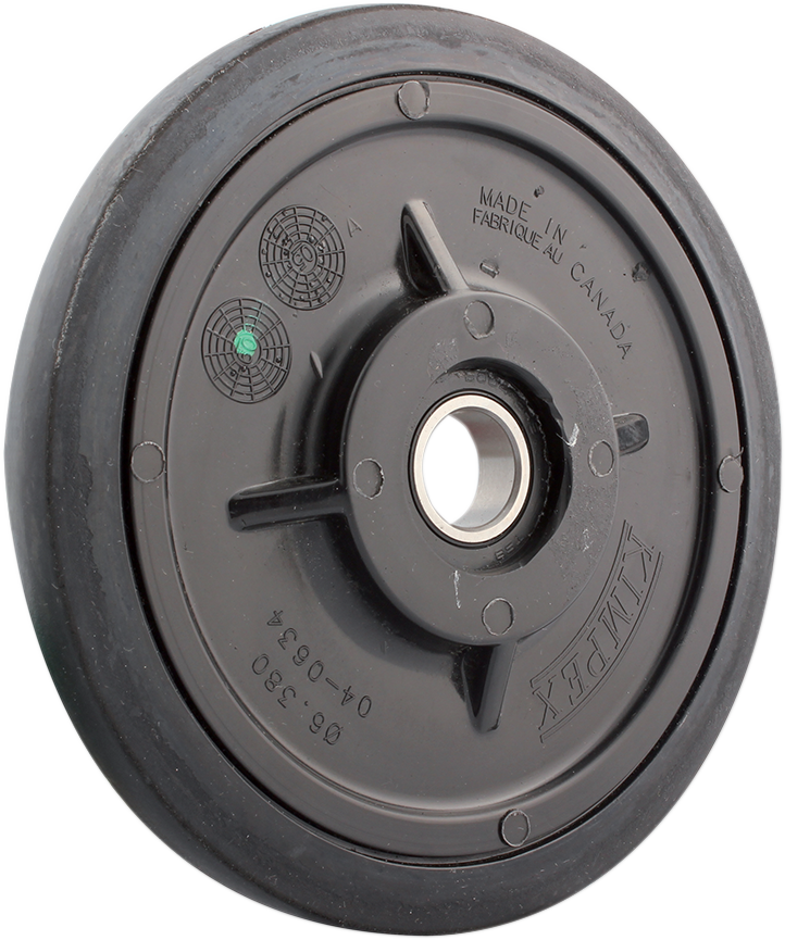 KIMPEX Idler Wheel with Bearing 6004-2RS - Black - Group 15 - 6.38" OD x 20 mm ID 298934