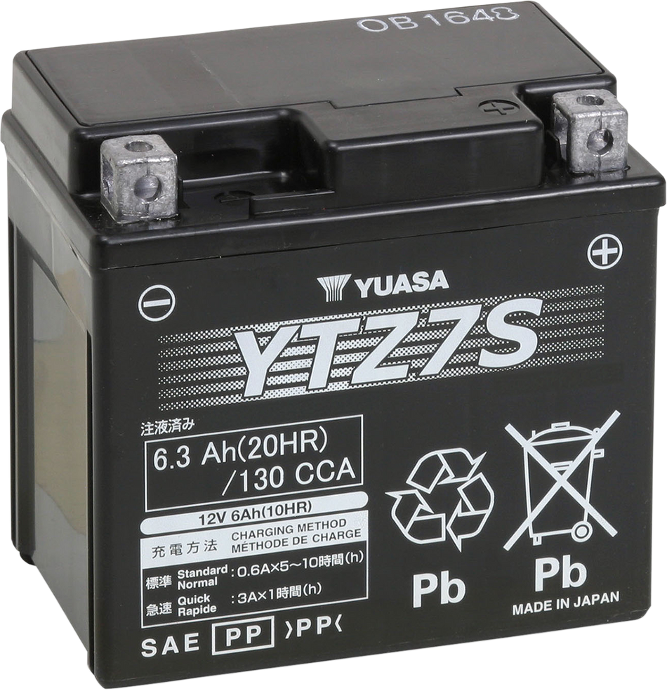 YUASA AGM Battery - YTZ7S YUAM727ZS