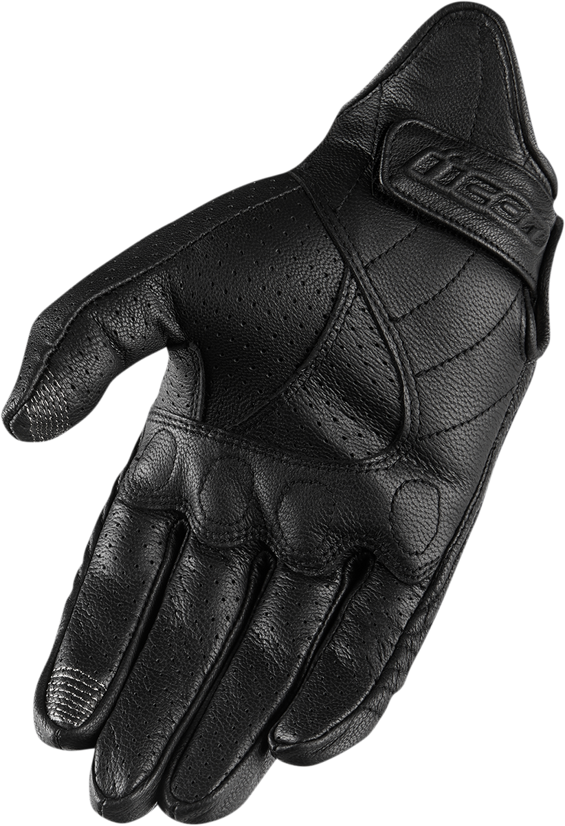 ICON Women's Pursuit Classic™ Perforated Gloves - Black - Large 3302-0802
