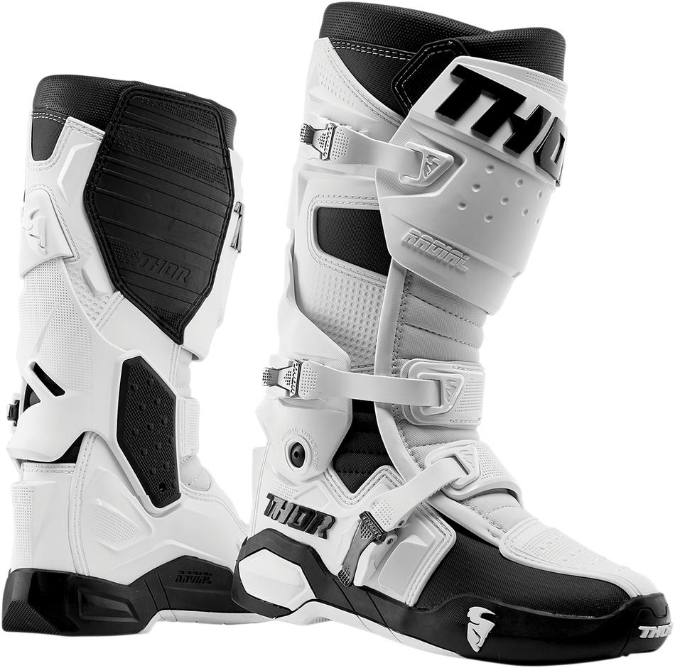 THOR Radial Boots - White - Size 11 3410-2275