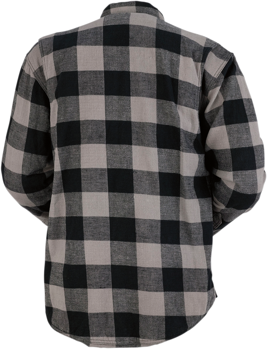 Z1R Duke Flannel Shirt - Gray/Black - Large 3040-2547