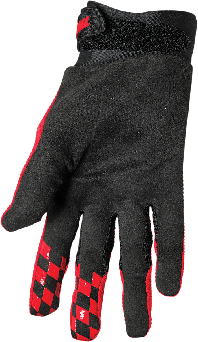 THOR Draft Gloves - Red/Black - Small 3330-6789