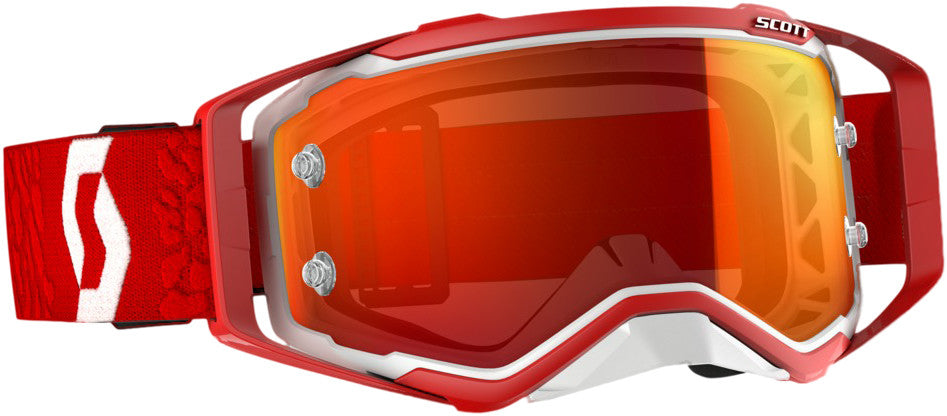 SCOTT Prospect Goggle White/Red W/Orange Chrome Works 268178-1030280
