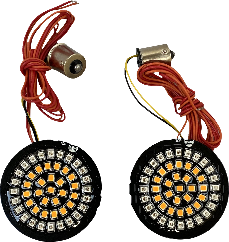 CUSTOM DYNAMICS Bullet Rear Turn Signal 1156 - Amber Lens GEN-4-AR2-1156