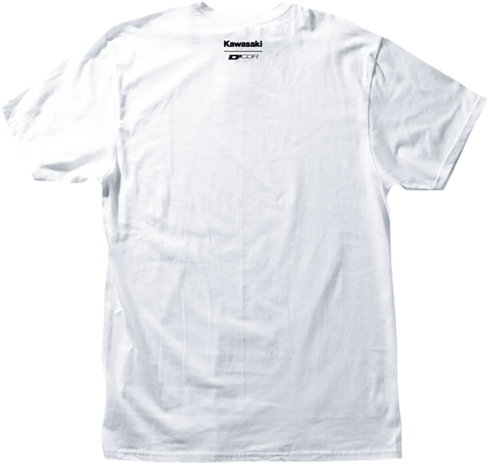 D'COR VISUALS Kawasaki Racing T-Shirt - White - Medium 80-120-2