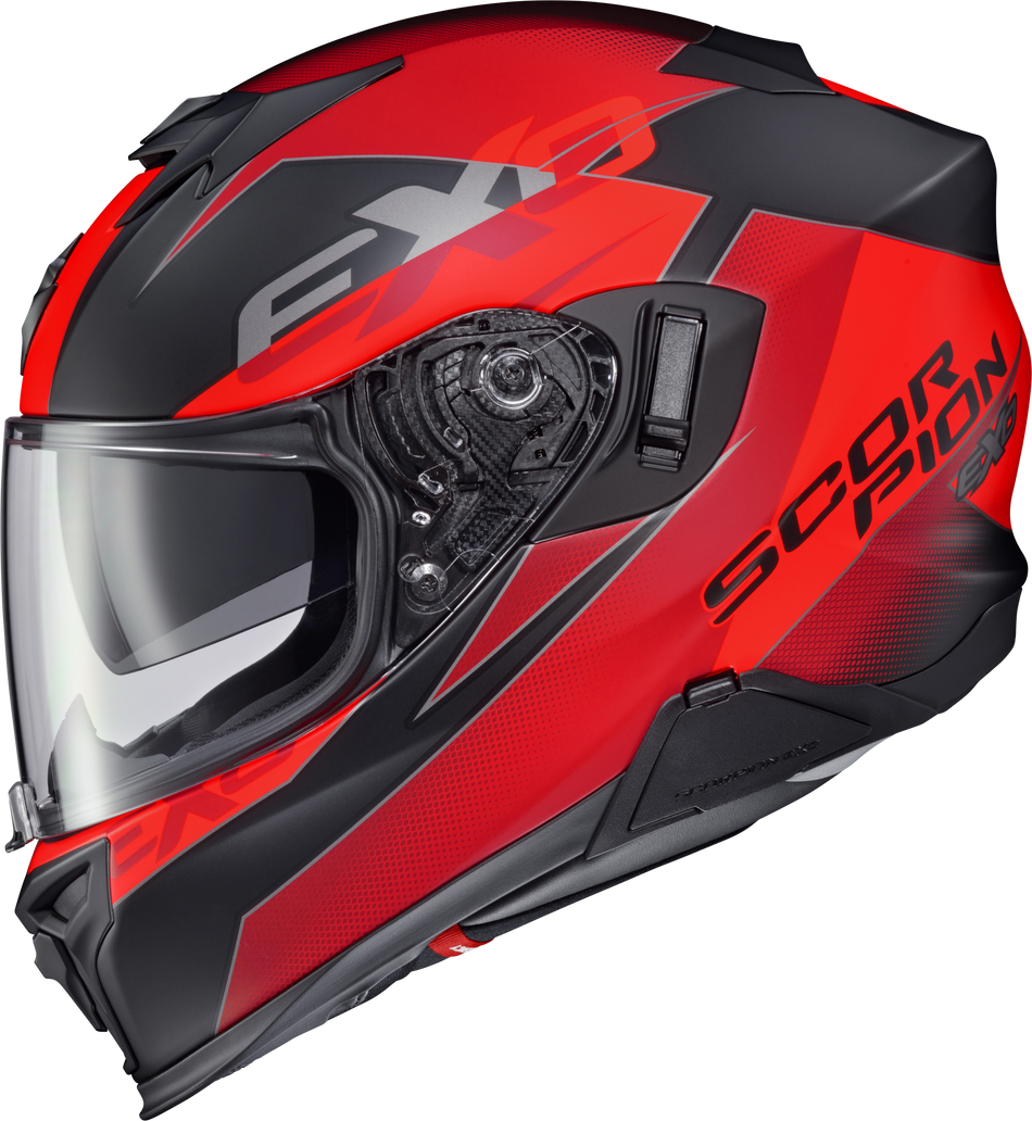 SCORPION EXO Exo-T520 Helmet Factor Red Lg T52-1035