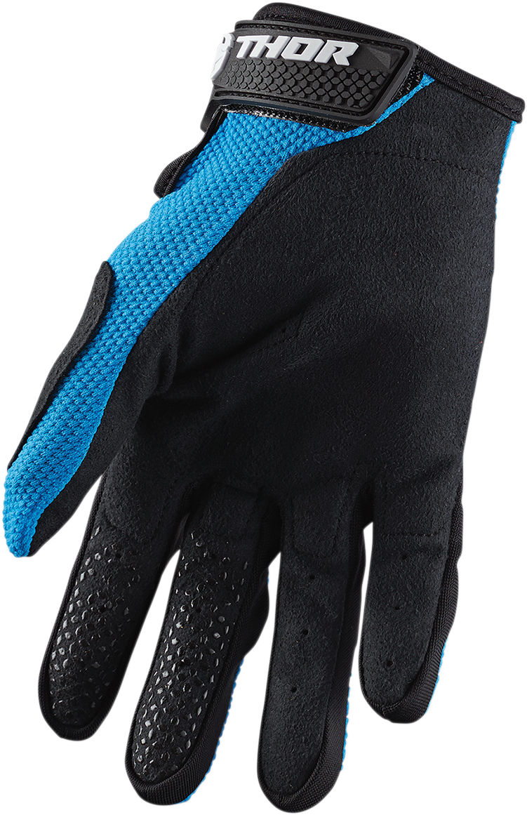 THOR Youth Sector Gloves - Blue/Black - Large 3332-1520