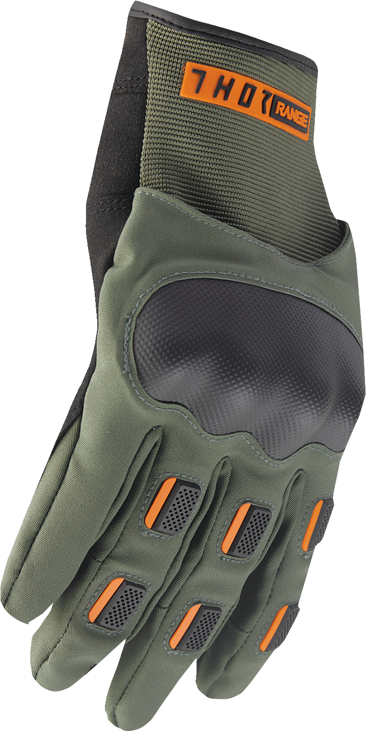 THOR Range Gloves - Army/Orange - Small 3330-7615