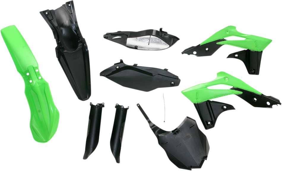 ACERBIS Full Replacement Body Kit - OEM '13 Black/Green 2314183914