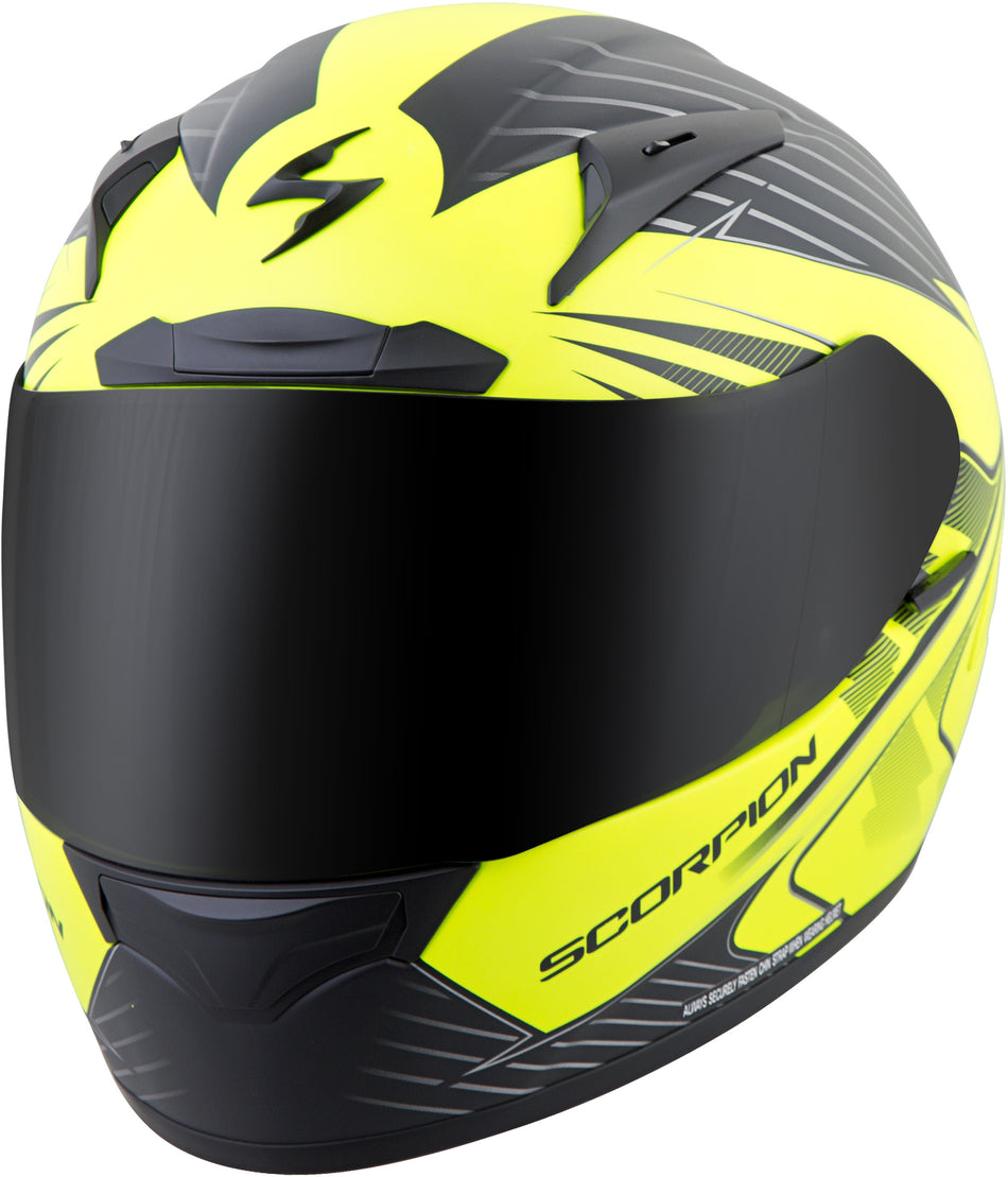 SCORPION EXO Exo-R2000 Full-Face Helmet Ravin Neon Lg 200-4915