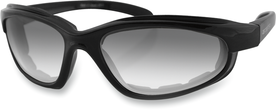 BOBSTER Fat Boy Sunglasses - Gloss Black - Clear Photochromic EFB001