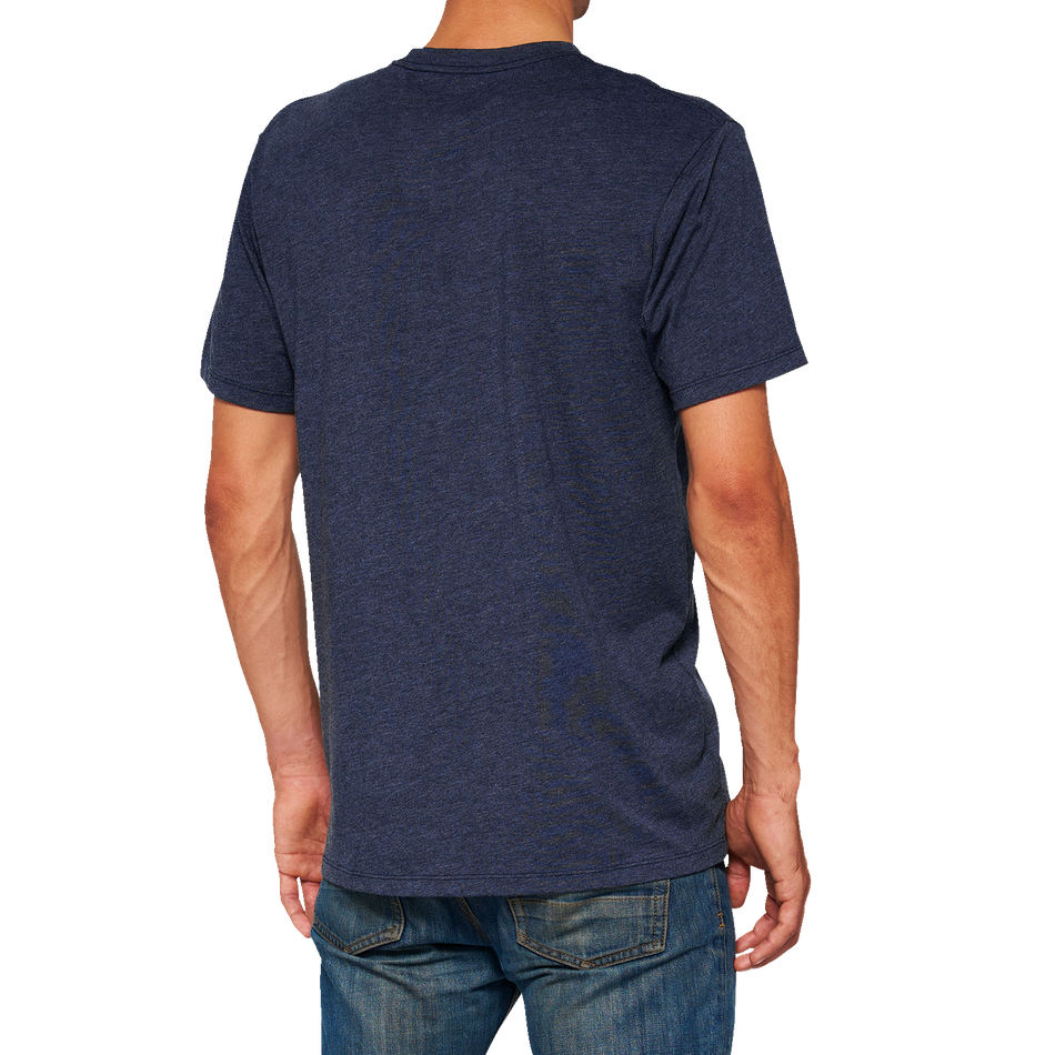 100% Icon T-Shirt - Navy - Large 20000-00047
