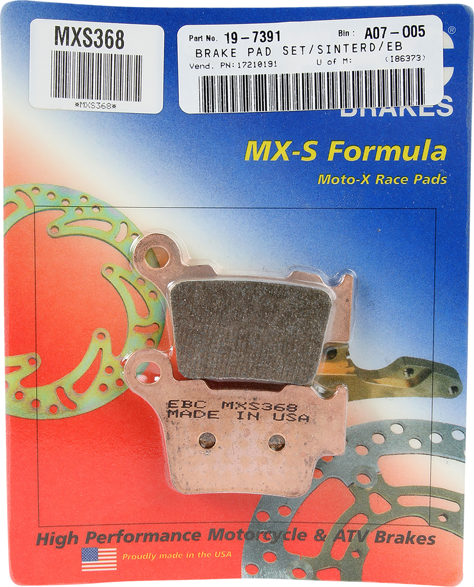 EBC MXS Brake Pads - MXS368 MXS368