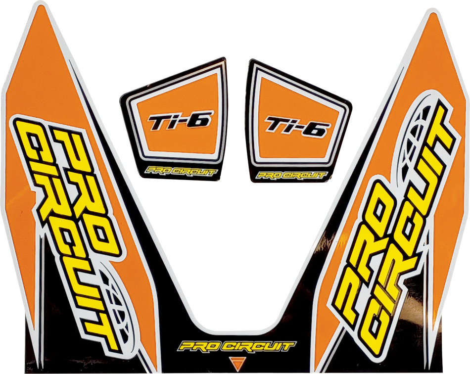 PRO CIRCUIT Ti-6 Decal - Orange DC22TI6-ORANGE