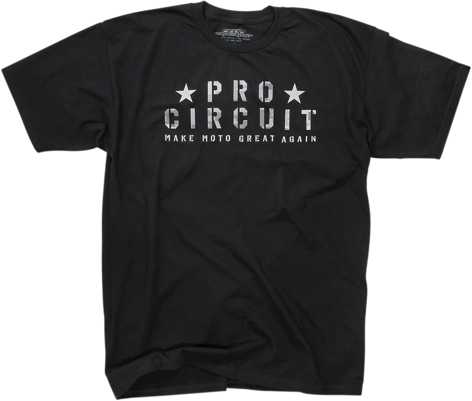 PRO CIRCUIT Flag T-Shirt - Black - Small 6411810-10