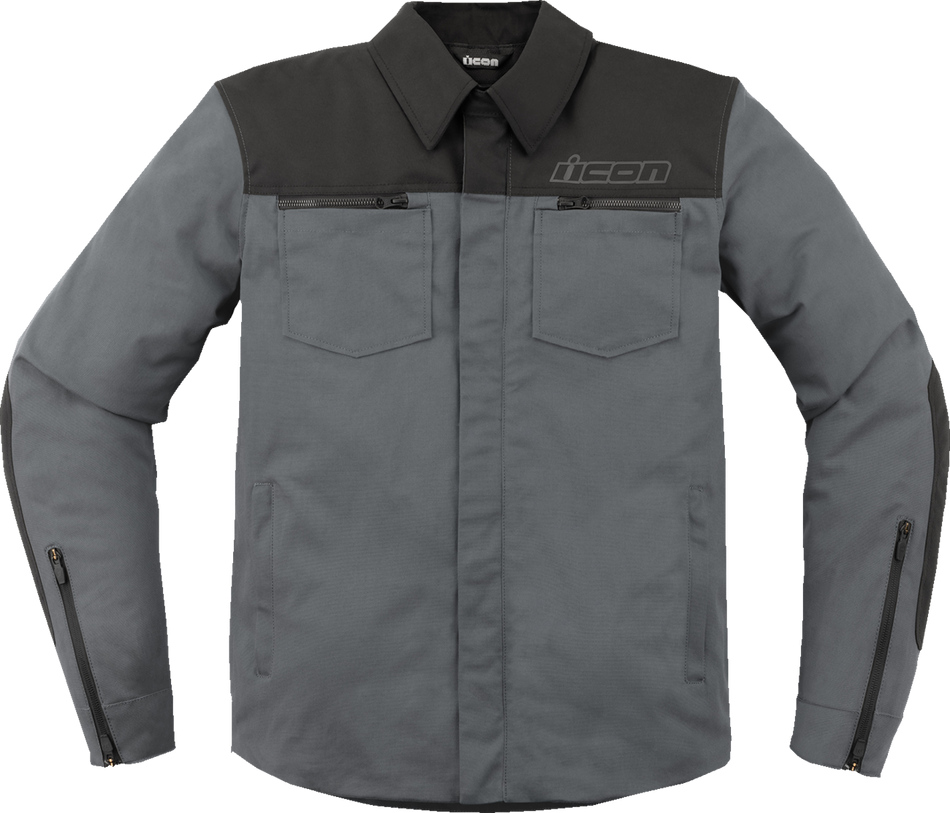 ICON Upstate Canvas CE Jacket - Gray - Small 2820-6241