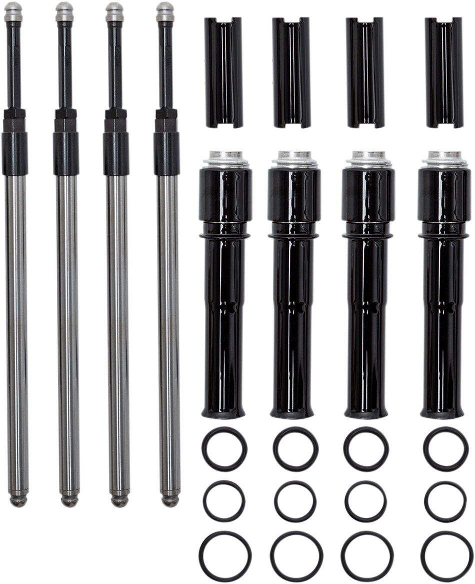 S&S CYCLE Quickee Pushrods - Black - Twin Cam NO TAPPET BLK REMOVAL REQ 930-0143