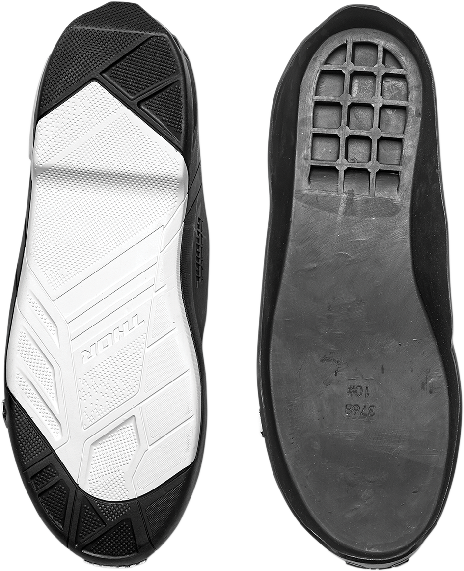 THOR Radial Boots Replacement Outsoles - Black/White - Size 7-8 3430-0895