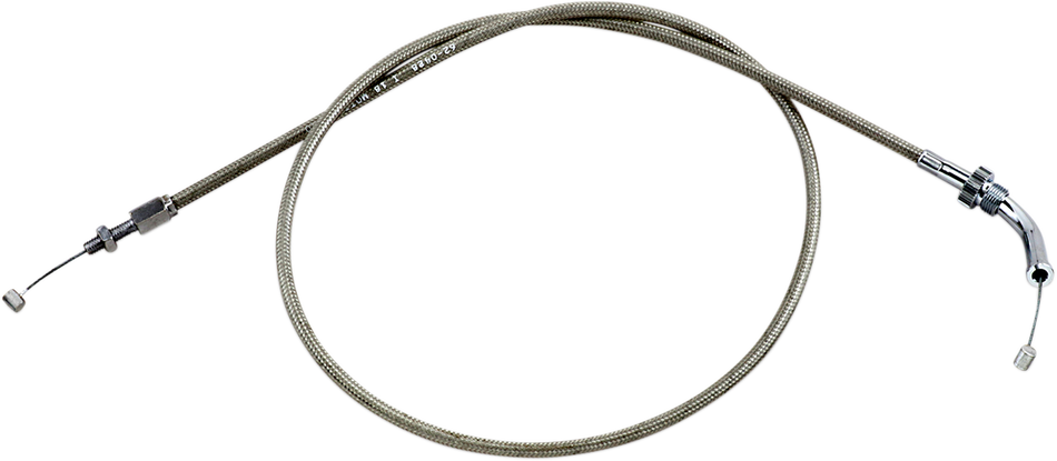 MOTION PRO Throttle Cable - Push - VTX13C - Stainless Steel 62-0428