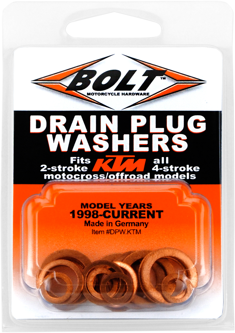 BOLT Drain Plug Washer Kit DPW.KTM