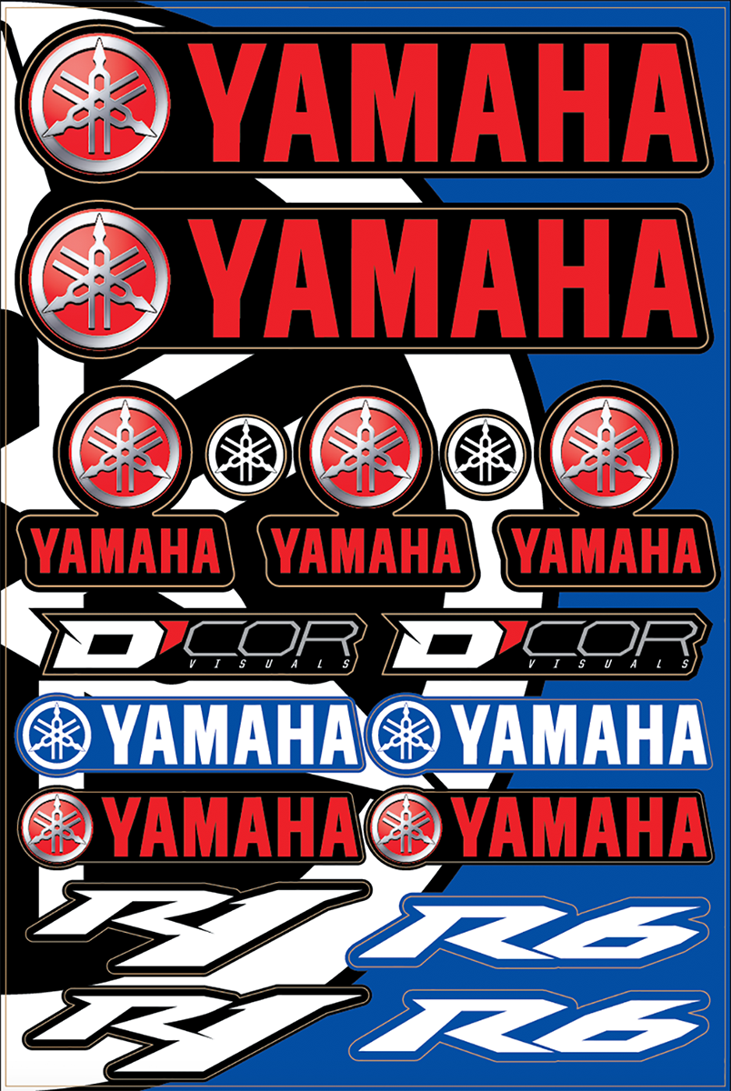 D'COR VISUALS Decal Sheet - Yamaha Street 40-50-102