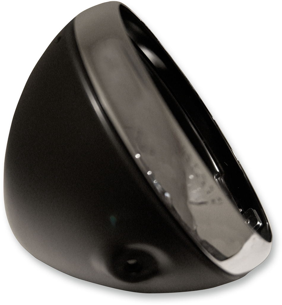 EMGO 7" Lucas Style Headlight Shell - Black 66-65068