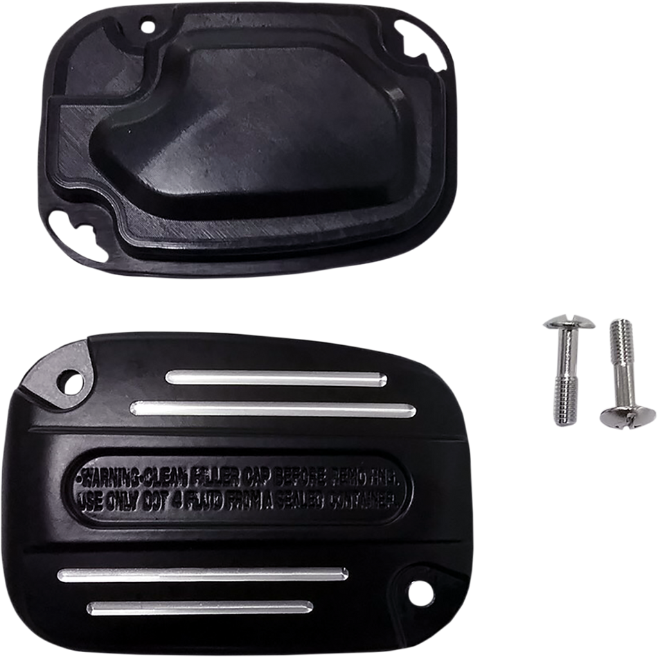 DRAG SPECIALTIES Master Cylinder Cover - Clutch - Black 78577