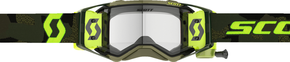 SCOTT Prospect Super WFS Goggle - Khaki Green/Neon Yellow - Clear 278595-7701113