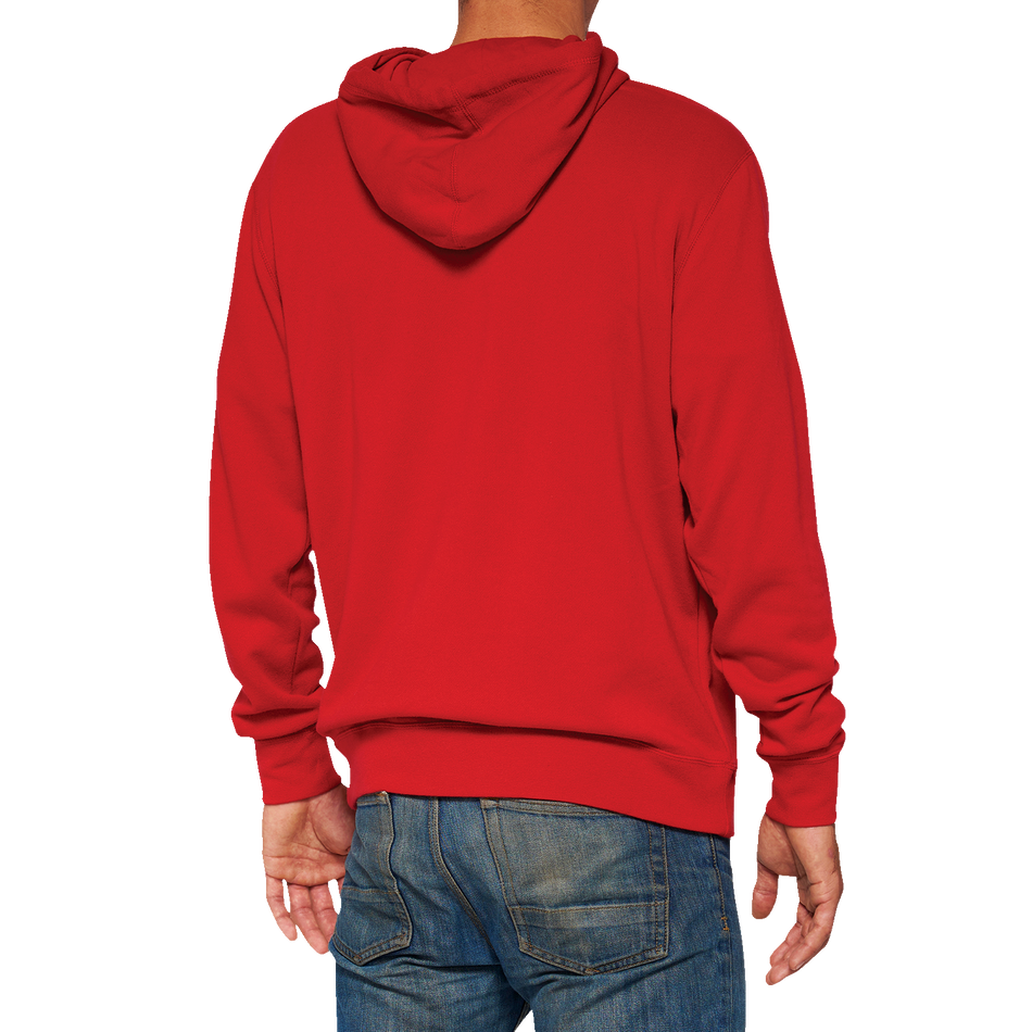 100% Icon Pullover Hoodie - Red - XL 20029-00013