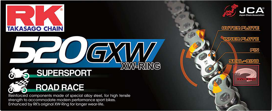 RK BG 520 GXW - Chain - 150 Links BG520GXW-150