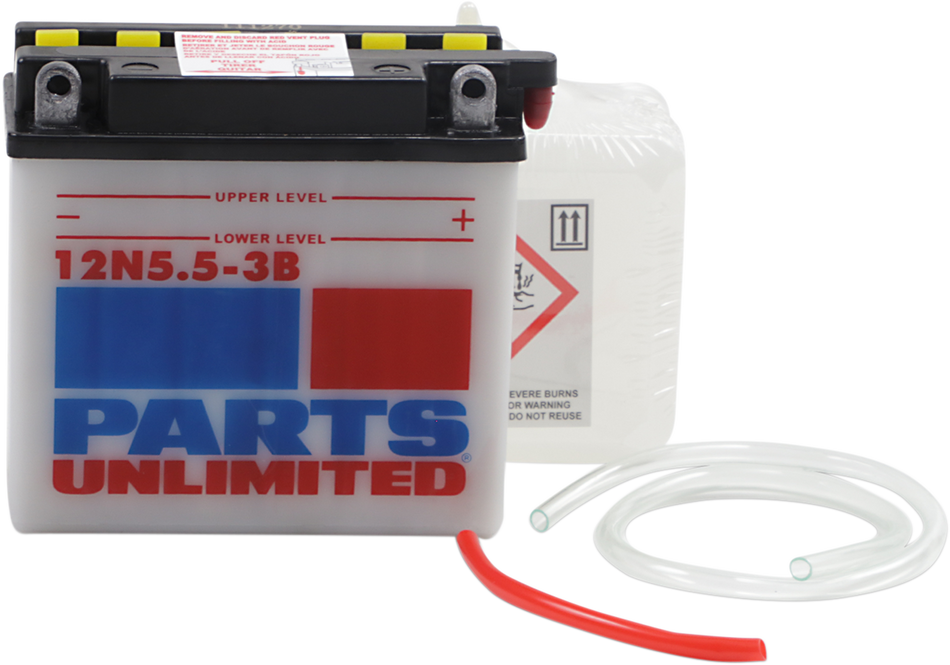 Parts Unlimited Battery - 12n5.5-3b 12n5.5-3b-Fp