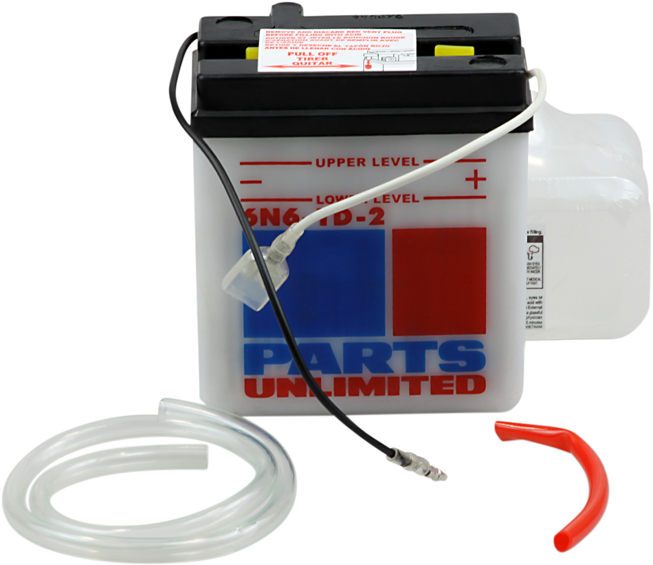 Parts Unlimited Battery - 6n6-1d-2 6n6-1d-2-Fp