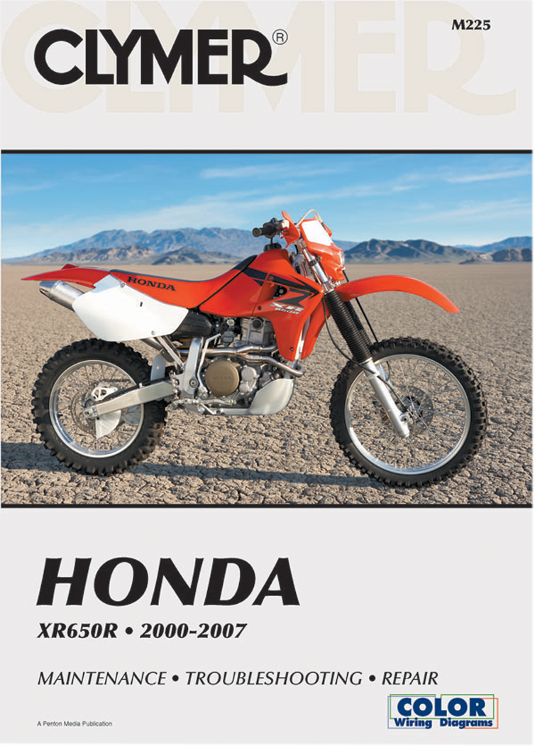 CLYMER Manual - Honda XR650R '00-'07 CM225